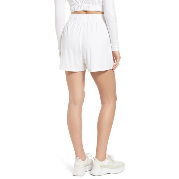 4TH & RECKLESS Robyn Ribbed Shorts in White - Medium - Picture 6 of 7
